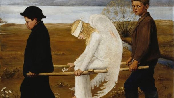 “El ángel herido”, de Hugo Simberg, 1903.